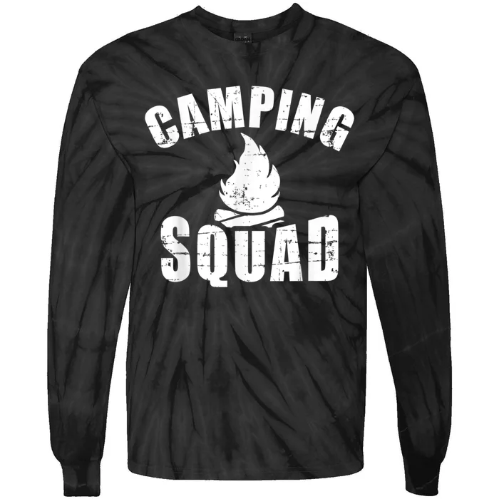 Camping Squad Tie-Dye Long Sleeve Shirt