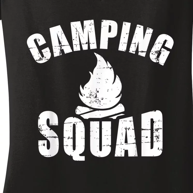 Camping Squad Women's V-Neck T-Shirt