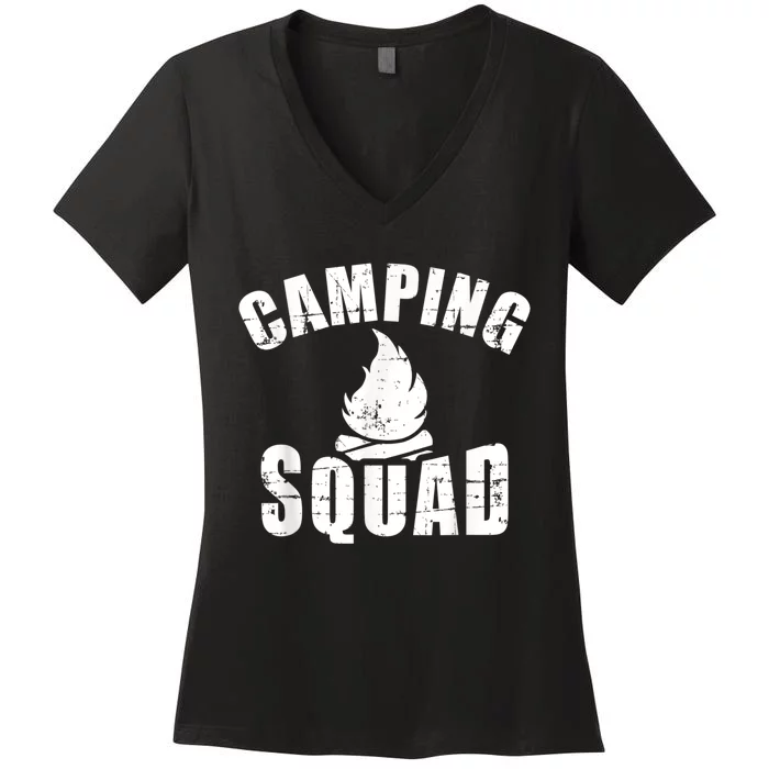 Camping Squad Women's V-Neck T-Shirt