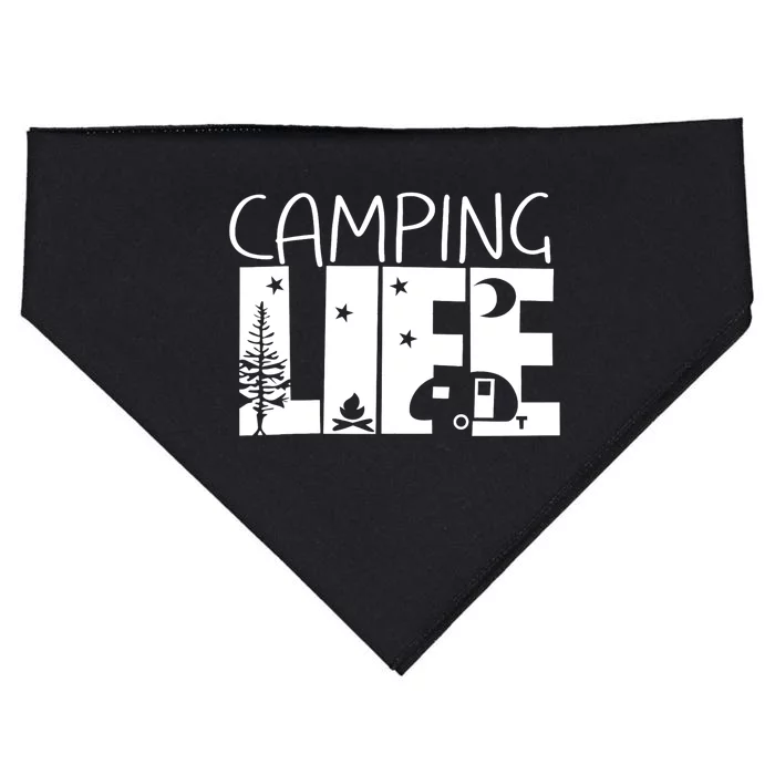 Camping Shirts Camping Life Camping Lover Women Men Gifts USA-Made Doggie Bandana