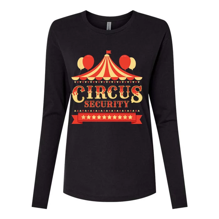 Circus Security Circus Birthday Party Circus Costume Womens Cotton Relaxed Long Sleeve T-Shirt