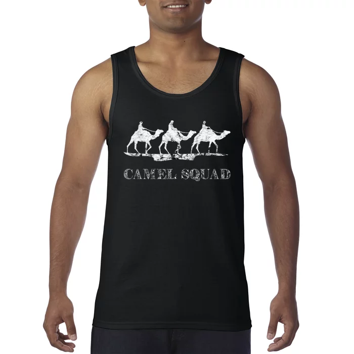 Camel Squad Camel Arabian Camel Animal Traveller Caravan Tank Top