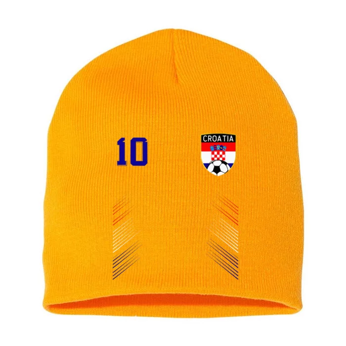 Croatia Soccer Croatian Football Retro 10 Jersey Short Acrylic Beanie