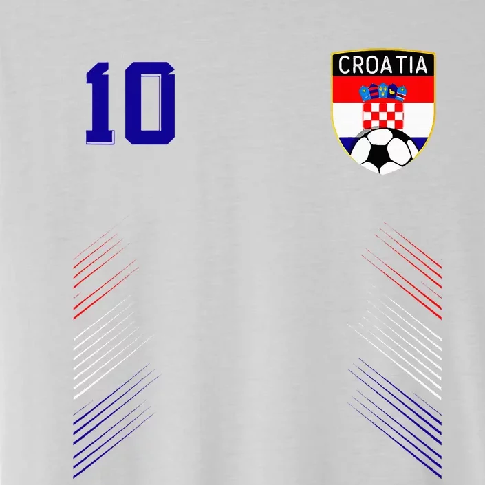 Croatia Soccer Croatian Football Retro 10 Jersey ChromaSoft Performance T-Shirt