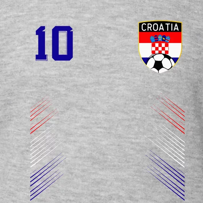 Croatia Soccer Croatian Football Retro 10 Jersey Toddler Sweatshirt