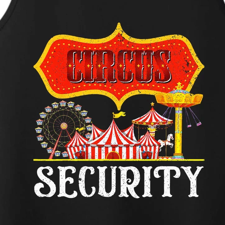 Circus Security Carnival Costume Carny Event Staff Circus Performance Tank