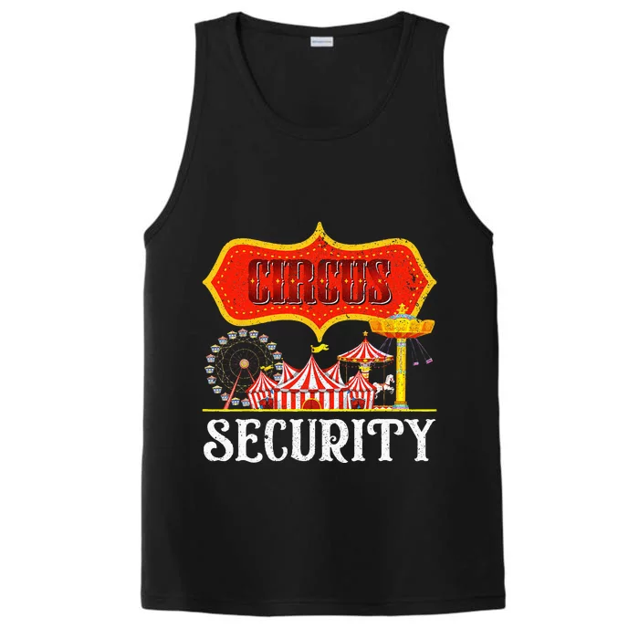 Circus Security Carnival Costume Carny Event Staff Circus Performance Tank