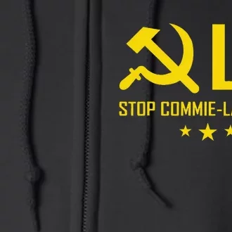 Commiela Stop Commiela Harris Stop Kamala Trump 2024 Full Zip Hoodie