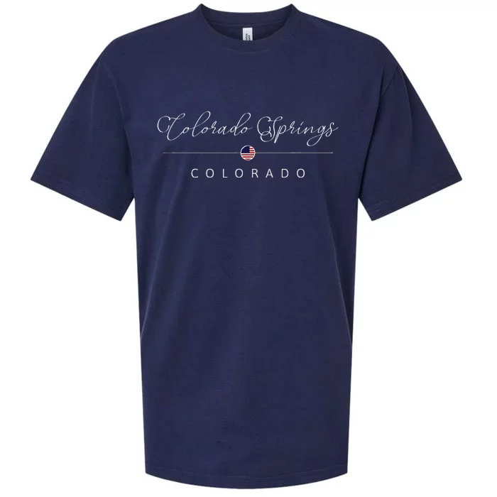 Colorado Springs Colorado Co On Colorado Springs Sueded Cloud Jersey T-Shirt