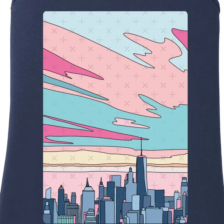 City Sunset Ladies Essential Tank