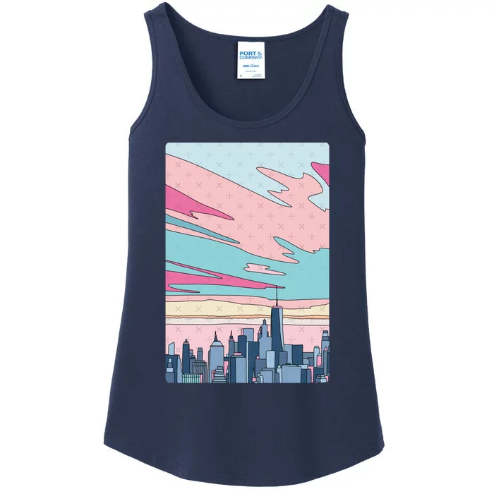 City Sunset Ladies Essential Tank