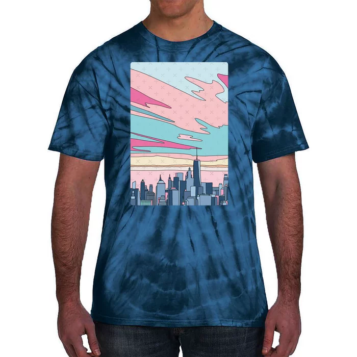 City Sunset Tie-Dye T-Shirt