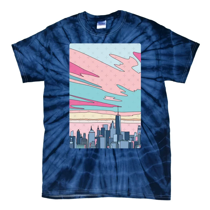 City Sunset Tie-Dye T-Shirt