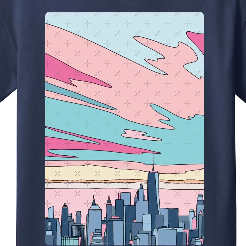 City Sunset Kids T-Shirt