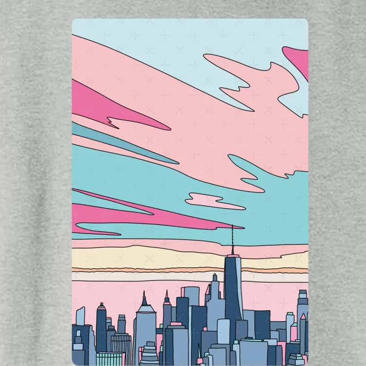 City Sunset Women's Crop Top Tee