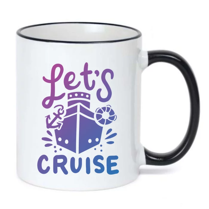 Cruise Ship Cruising Boating Sailing Yacht Captain Summer Gift Black Color Changing Mug