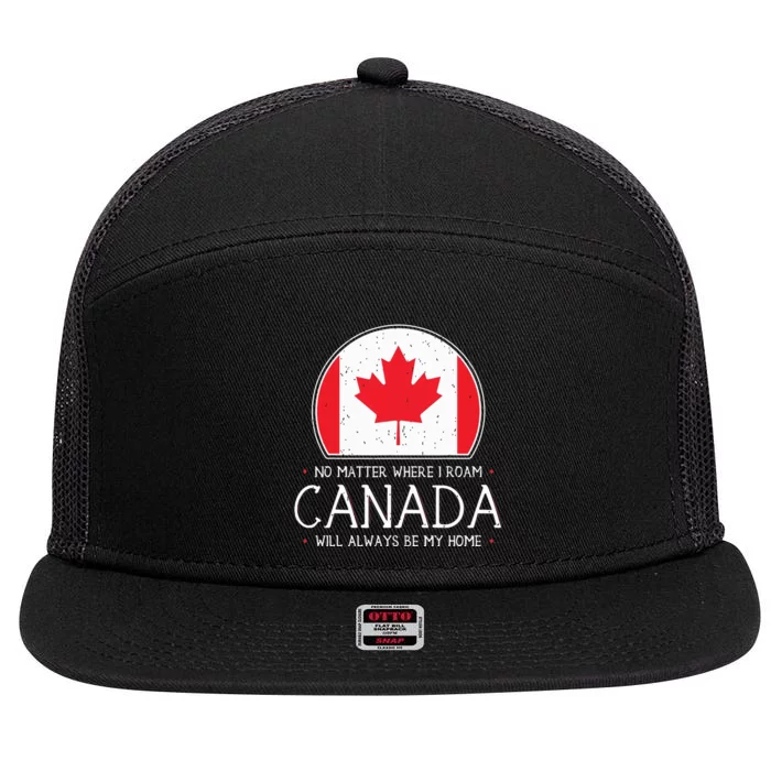 Canadian Shirts Canada Pride Flag North Maple Leaf Eh 7 Panel Mesh Trucker Snapback Hat