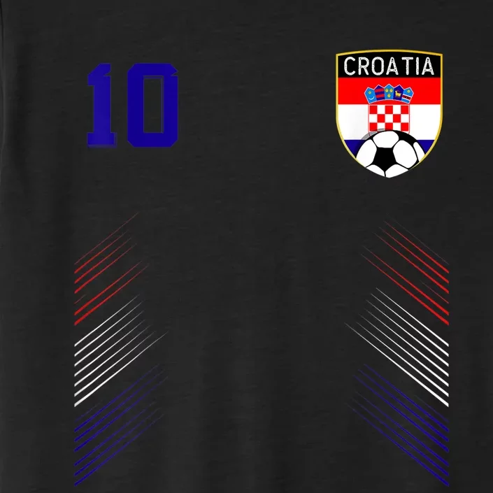 Croatia Soccer Croatian Football Retro 10 Jersey ChromaSoft Performance T-Shirt