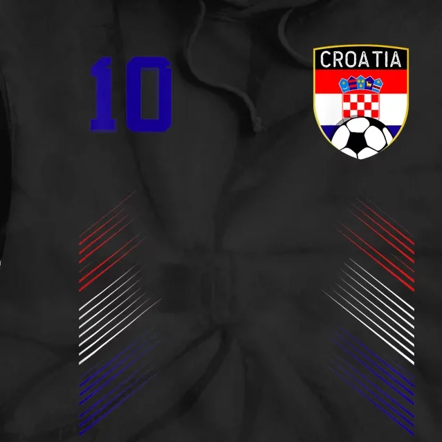 Croatia Soccer Croatian Football Retro 10 Jersey Tie Dye Hoodie