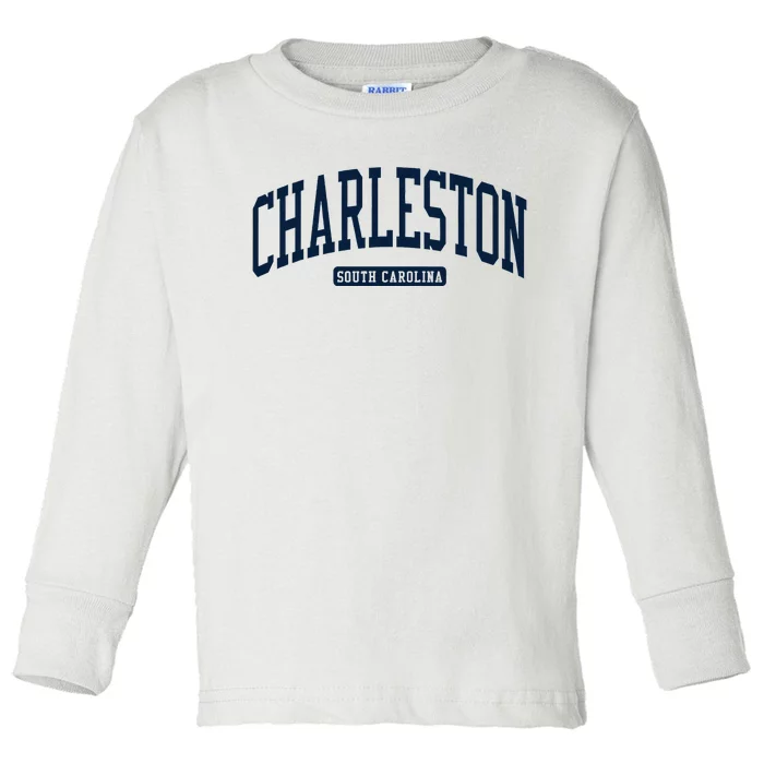 Charleston South Carolina Sc College University Style Toddler Long Sleeve Shirt