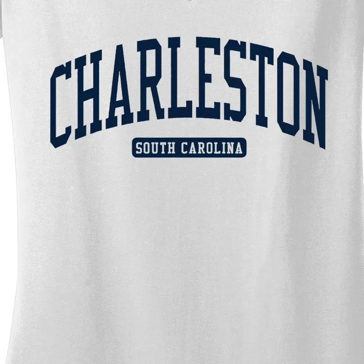 Charleston South Carolina Sc College University Style Women's V-Neck T-Shirt