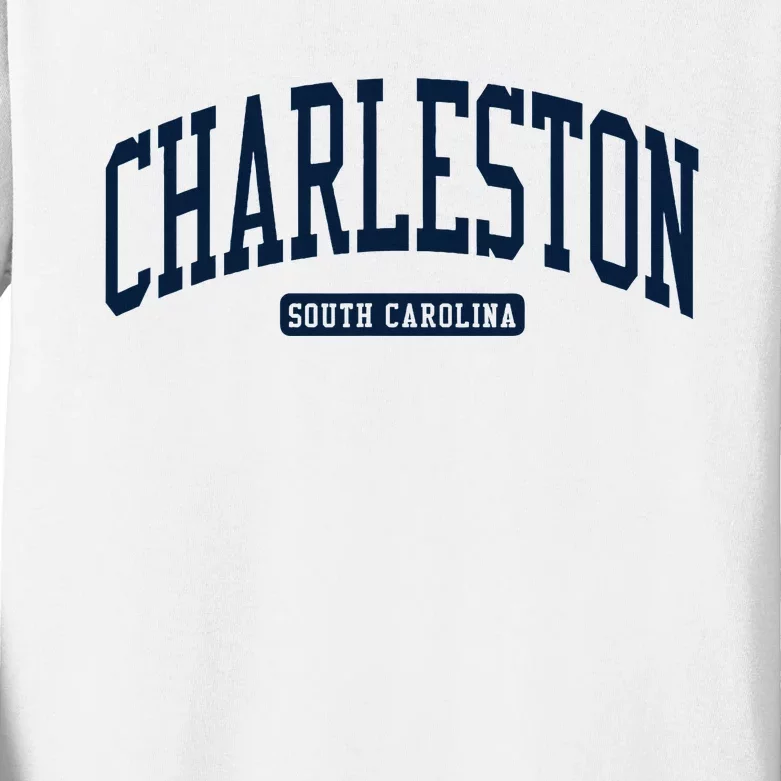 Charleston South Carolina Sc College University Style Kids Long Sleeve Shirt