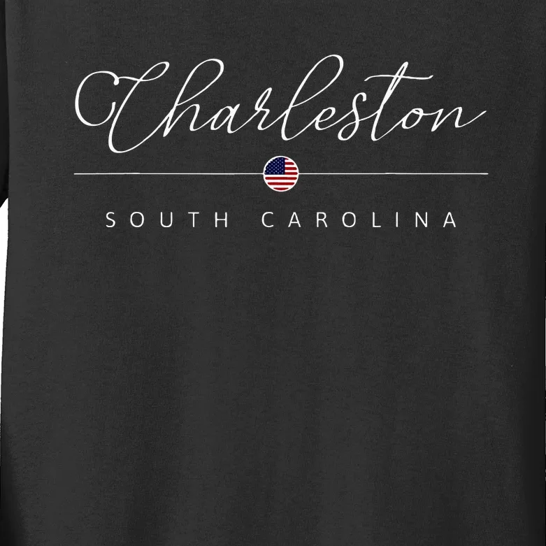 Charleston South Carolina Sc On Charleston Kids Long Sleeve Shirt