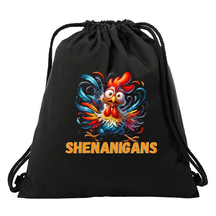 Chicken Shenanigans Coop Fun Drawstring Bag