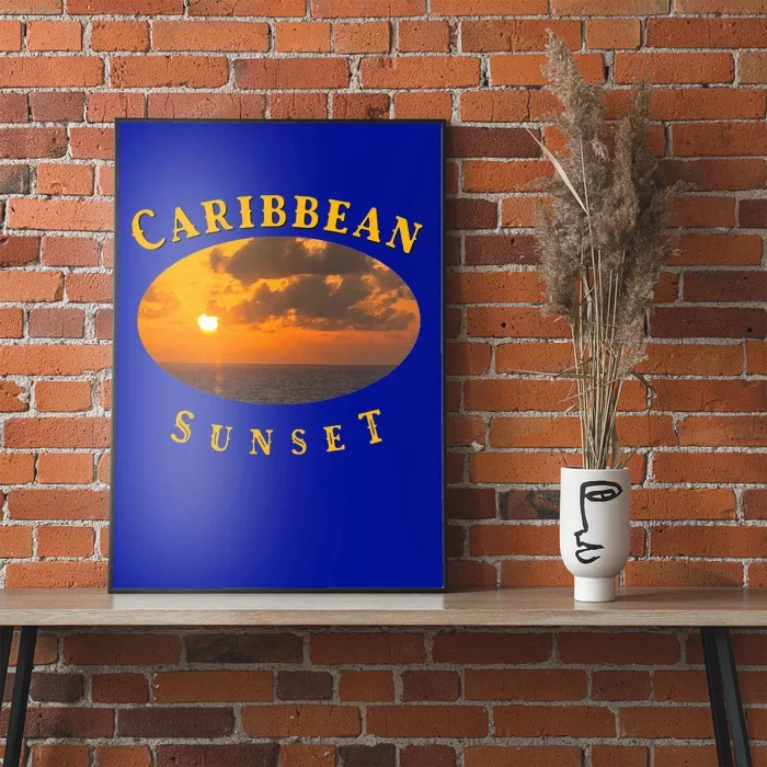 Caribbean Sunset Poster