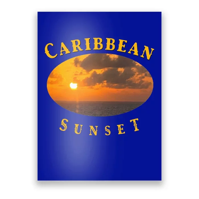 Caribbean Sunset Poster