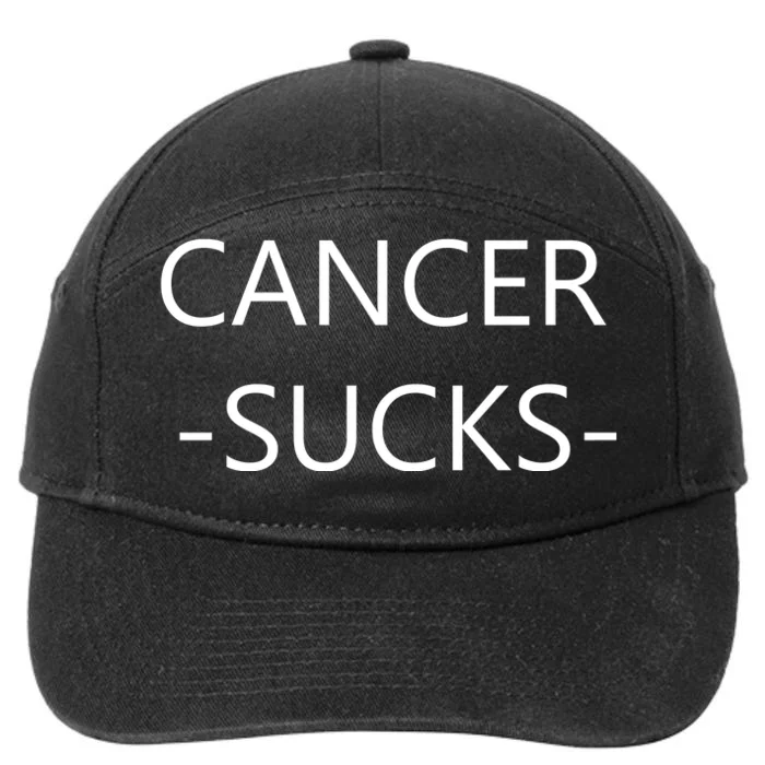 Cancer Sucks 7-Panel Snapback Hat