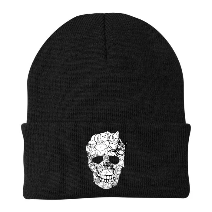 Cat Skull - Cat Skeleton Sweater Halloween Sweatshirt Knit Cap Winter Beanie