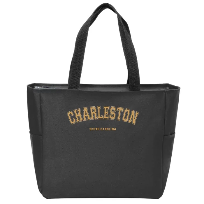 Charleston Sports College Style On Charleston Zip Tote Bag