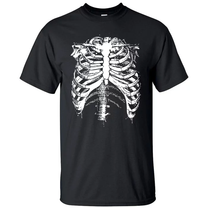 Cool Skeleton Costume Halloween Tall T-Shirt