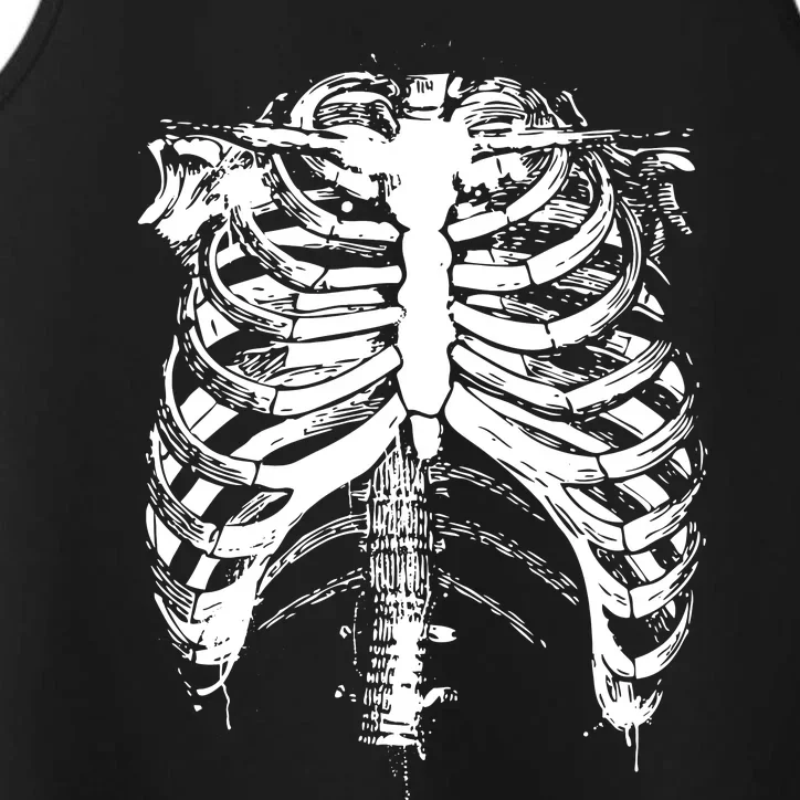 Cool Skeleton Costume Halloween Performance Tank