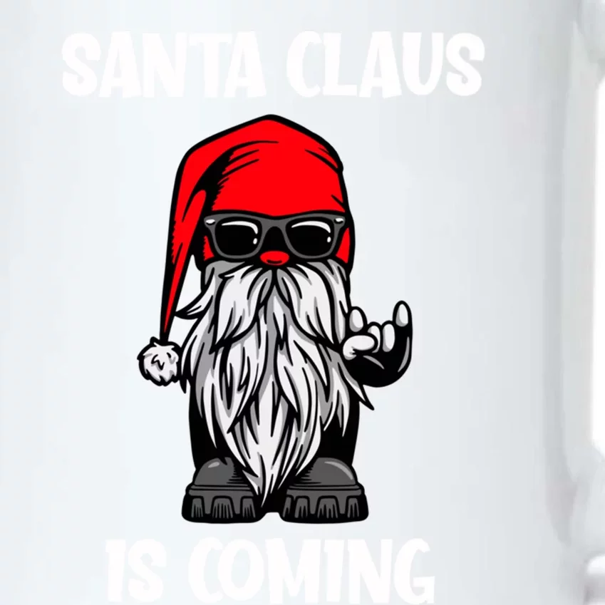 Cool Santa Claus Is Coming Christmas Cool Gift Black Color Changing Mug