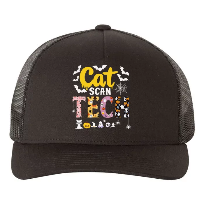 Cat Scan Ct Rad Tech Halloween Costume Spider Fly Bat Spooky Yupoong Adult 5-Panel Trucker Hat