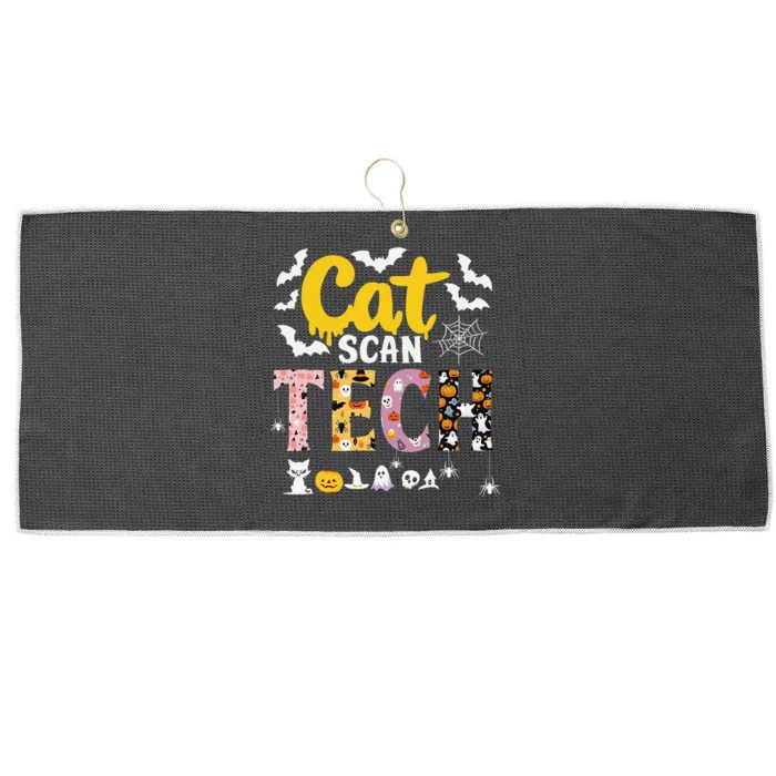 Cat Scan Ct Rad Tech Halloween Costume Spider Fly Bat Spooky Large Microfiber Waffle Golf Towel