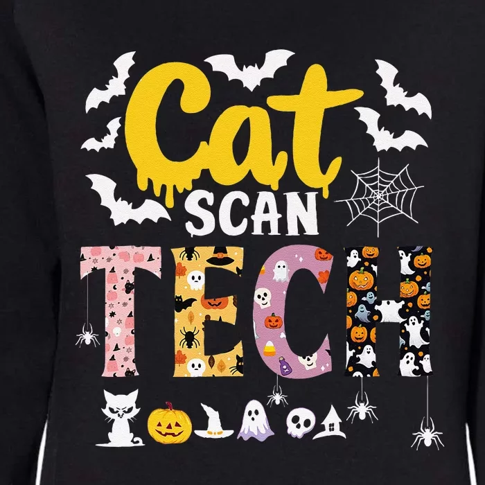 Cat Scan Ct Rad Tech Halloween Costume Spider Fly Bat Spooky Womens California Wash Sweatshirt