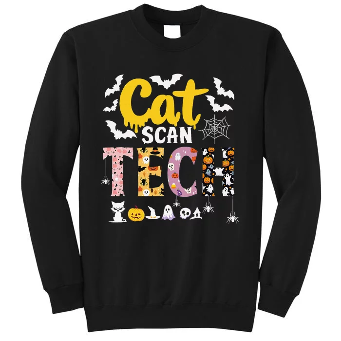 Cat Scan Ct Rad Tech Halloween Costume Spider Fly Bat Spooky Tall Sweatshirt