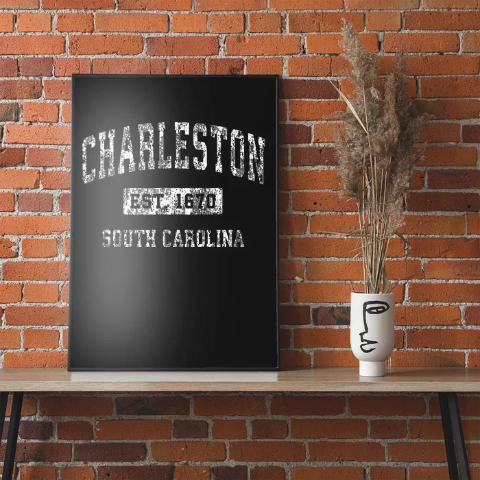 Charleston South Carolina Sc Vintage Established Sports Poster