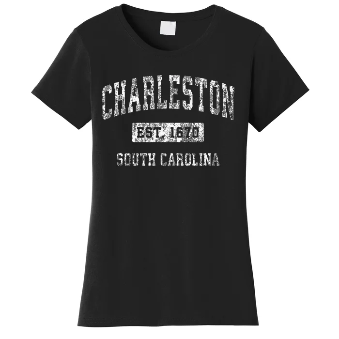 Charleston South Carolina Sc Vintage Established Sports Women's T-Shirt