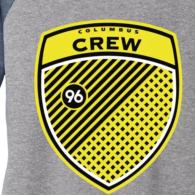 Cool Soccer Columbus Crew Usa Women's Tri-Blend 3/4-Sleeve Raglan Shirt