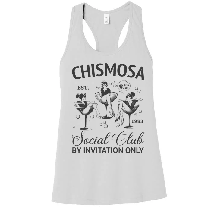 Chismosa Social Club Latina Mexicana Funny Hispanic Women's Racerback Tank