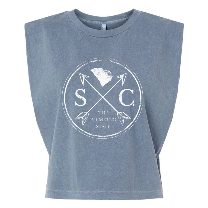 Cute South Carolina Sc The Palmetto State Garment-Dyed Women's Muscle Tee