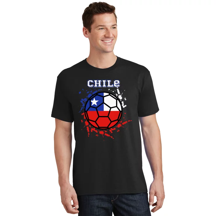 Chile Soccer Chilean Flag Futbol Fan Jersey T-Shirt