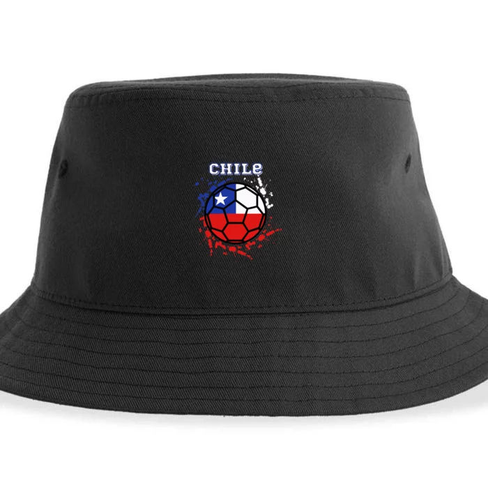 Chile Soccer Chilean Flag Futbol Fan Jersey Sustainable Bucket Hat