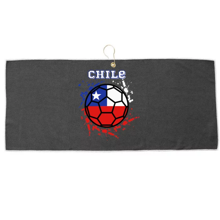 Chile Soccer Chilean Flag Futbol Fan Jersey Large Microfiber Waffle Golf Towel