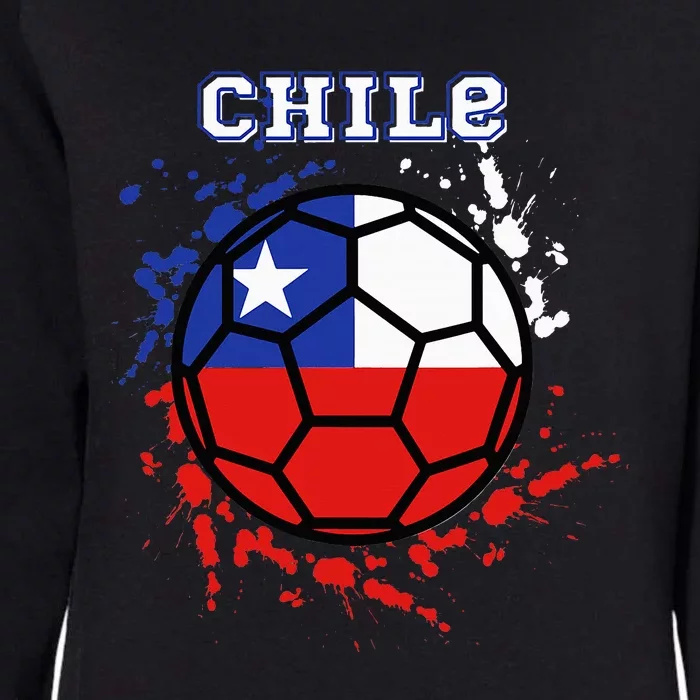 Chile Soccer Chilean Flag Futbol Fan Jersey Womens California Wash Sweatshirt