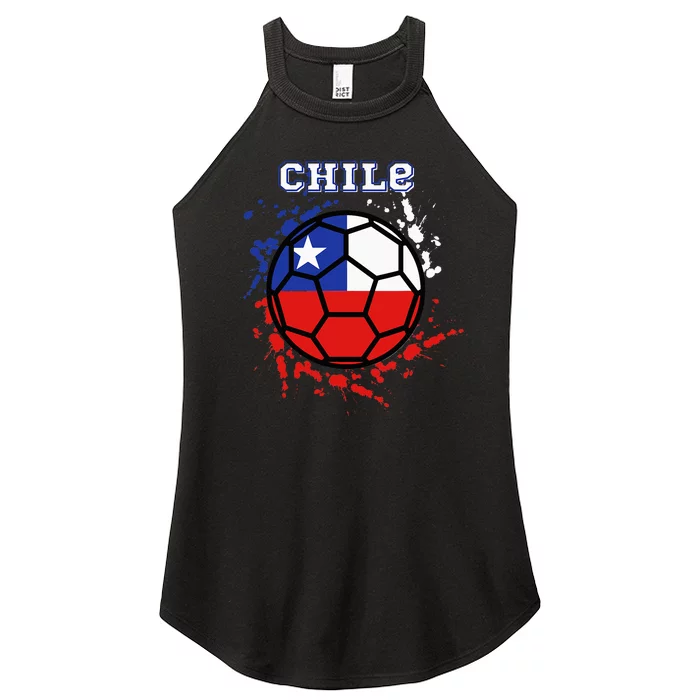 Chile Soccer Chilean Flag Futbol Fan Jersey Women’s Perfect Tri Rocker Tank